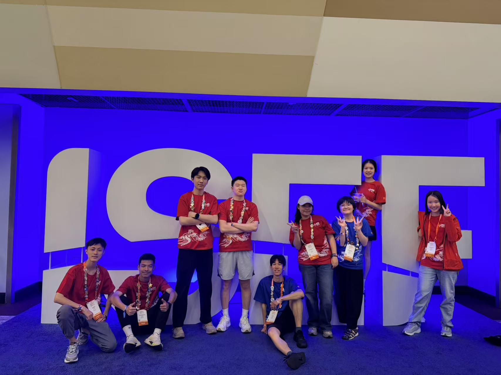 Student team at the Regeneron ISEF venue