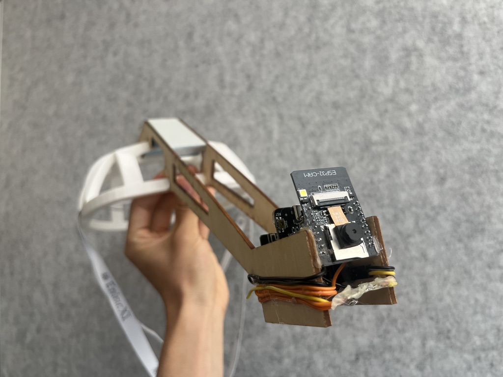 IRIS wearable prototype with an ESP32 camera